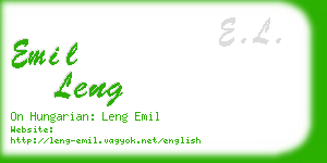 emil leng business card
